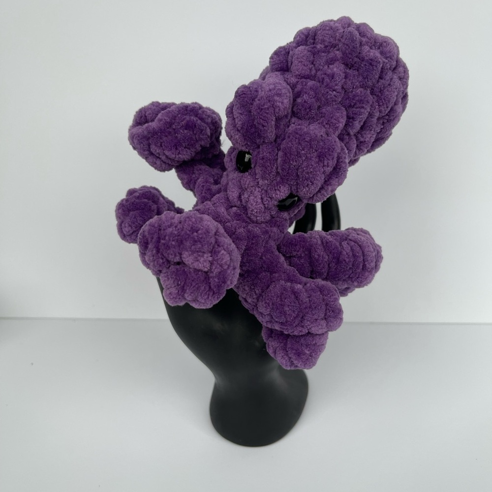 Plush Purple Octopus Handmade Crochet Toy